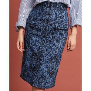 Tracy Reese X Anthropologie Denim Skirt